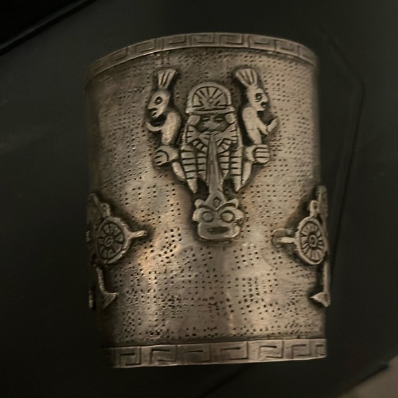 1940s Sterling silver bangle - Picture 1 of 4